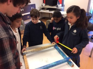 Applied math comes readily in class with measurement, re-measurement, simple geometry problems and budgeting.