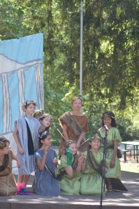 3rd graders bring Greek mythology to life in our amphitheater.